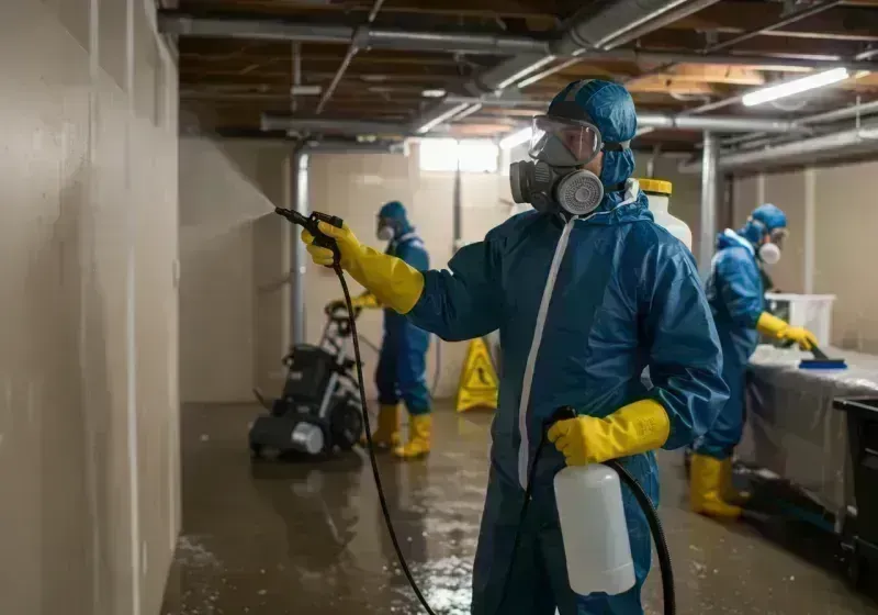 Basement Sanitization and Antimicrobial Treatment process in El Monte, CA