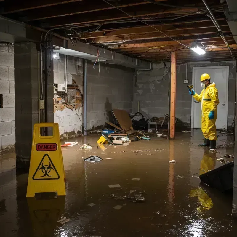 Flooded Basement Electrical Hazard in El Monte, CA Property